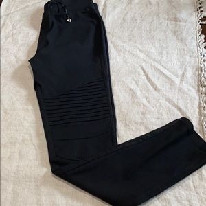 Bae City Black Skinny Stretch Moto Jeggings